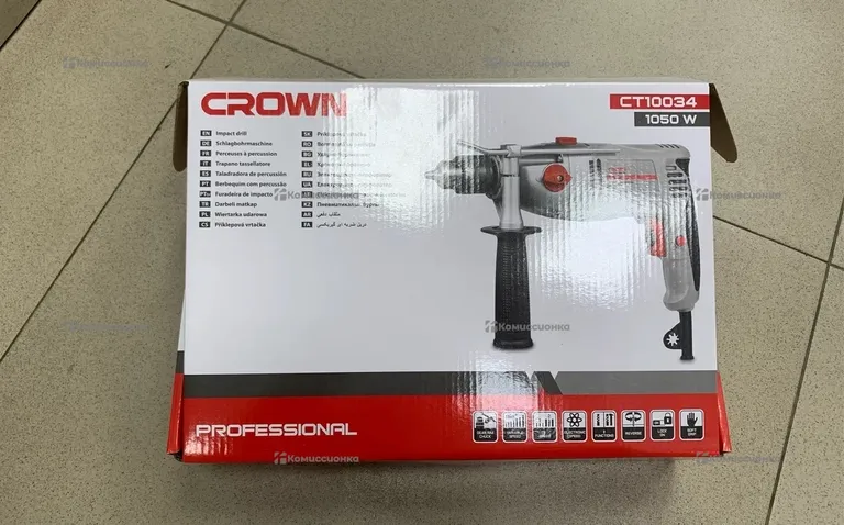 Ударная дрель CROWN CT10034