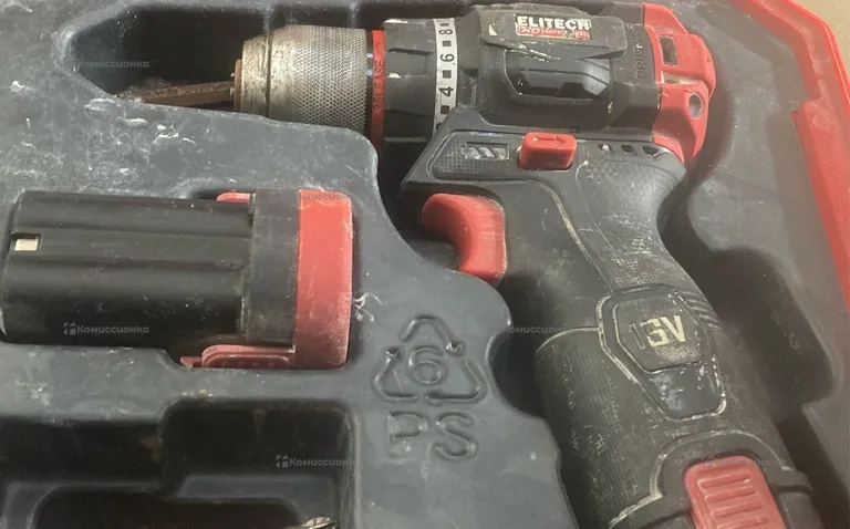 Дрель шуруповерт elitech cd16l2
