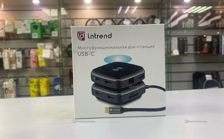 Док-станция Type-C с беспроводной зарядкой