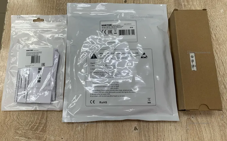 Led лента VARTON 10W/m 24v 3000k 5m x 10mm+драйве