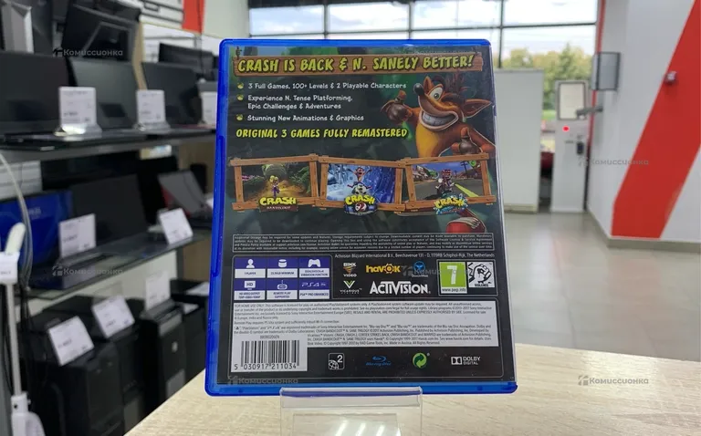 PS4. Диск Crash Bandicoot N Sane Trilogy