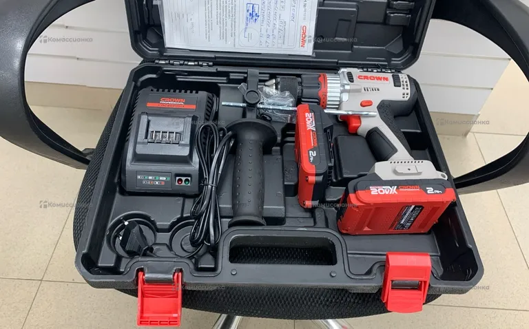 Аккумуляторный шуруповерт CROWN BL CT21090HMX-2 BMC