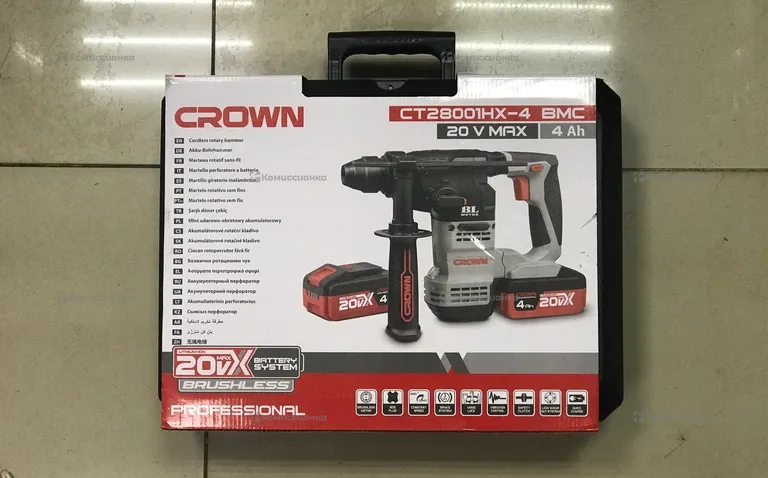 Аккумуляторный перфоратор CROWN CT28001HX-4 BMC