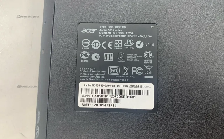 Ноутбук  Acer pew71