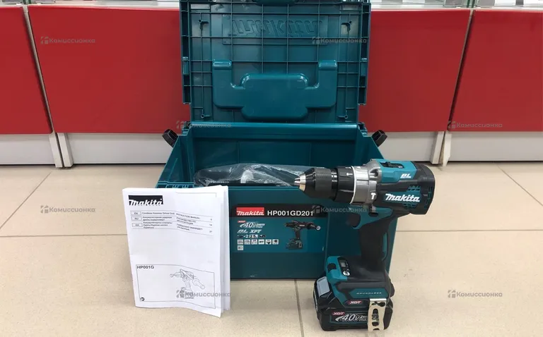 Дрель шуруповерт MAKITA HP001GD201(ориг)